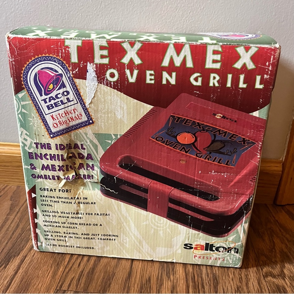 Salton Taco Bell Tex Mex Oven Grill Press Mexican Omelet‎ *RARE* Vintage